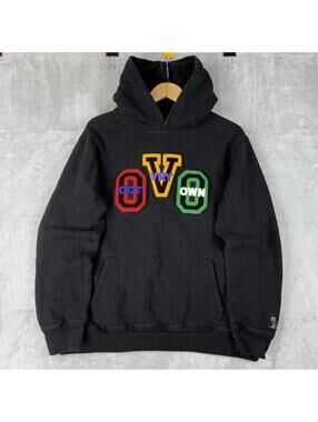 October’s Very Own OVO OG Owl Embroidered Hoodie Authentic Size XL Heavy Fleece